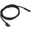 Portable Black PVC USB3.1 TypeC Male To Female Extension Cable for Audio Video