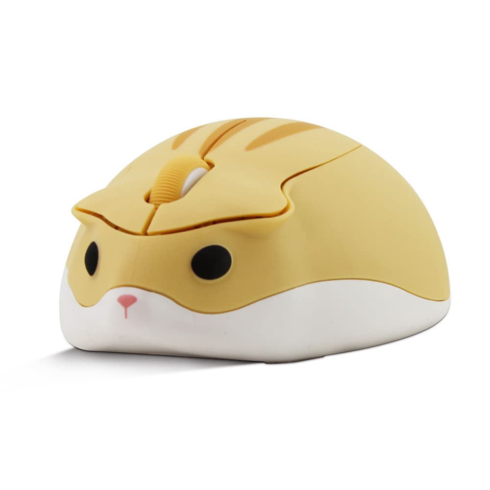 

Wireless Hamster Cute Animal Medium Wireless USB Character Mouse for Women and Compatible with and MacBook 2.4Ghz Mouse, Design, Size, Quiet,