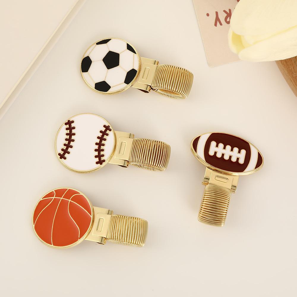 Single-pen Clip: Sports-themed Metal Pen Clip In Soccer And Basketball Styles, As Well As Football And Baseball Styles