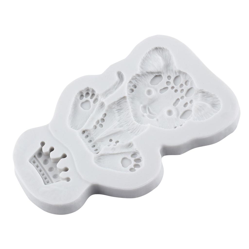 Lion Silicone Molds Lion Fondant Mold Cake Decorating Tools Cupcake Topper Chocolate Candy Craft Gum Paste Polymer Clay