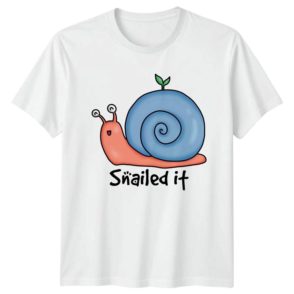 Snailed It T-Shirt Snails Animals Birthday Gift For Him And Her