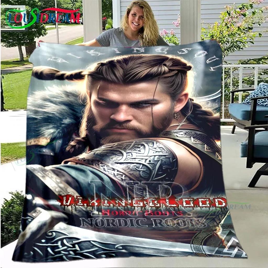 Nordische Wikinger-Mythologie Weiche Decke Sport Wohnzimmer Schlafzimmer Sofa Bett Decke Geburtstagsgeschenk Reise Büro Mittagspause Decke