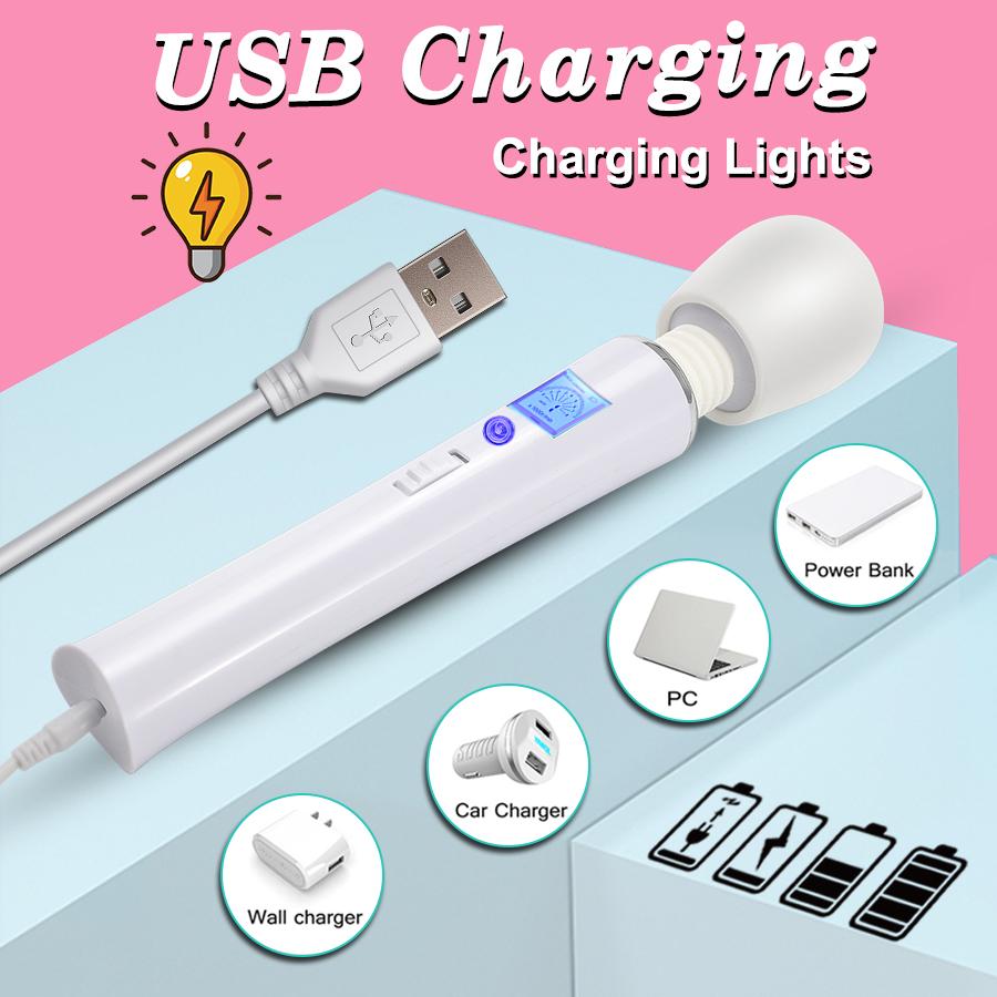 Powerful Magic Wand Vibrators for women Clitoris Stimulator AV Stick G Spot Massagers Female Masturbator Sex Toys for Woman