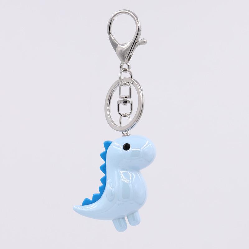Charming Cartoon Dinosaur Acrylic Keychain Colorful Electroplated Finish, Perfect for Backpacks & Car Keys