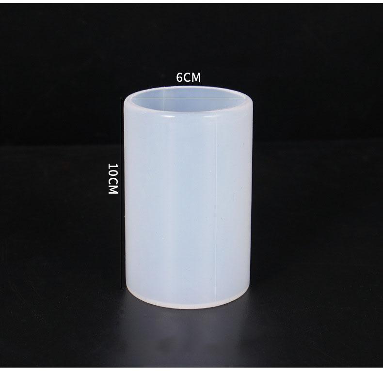 Cylinder Silicone Mold DIY Epoxy Resin Candle Mould Aromatherapy Candle Wax Molds Clay Plaster Craft Casting Mould Home Decor