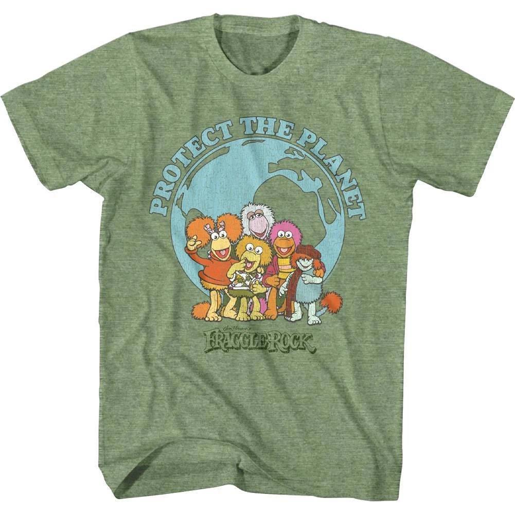 Fraggle Rock Protect The Planet Men s T Shirt 4XL