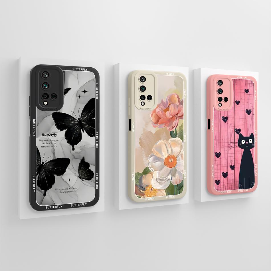 For Huawei Nova 5T Phone Cover Creative Design Full Protection Case For Huawei Nova5T Soft Liquid Silicone Shockproof Shell Capa