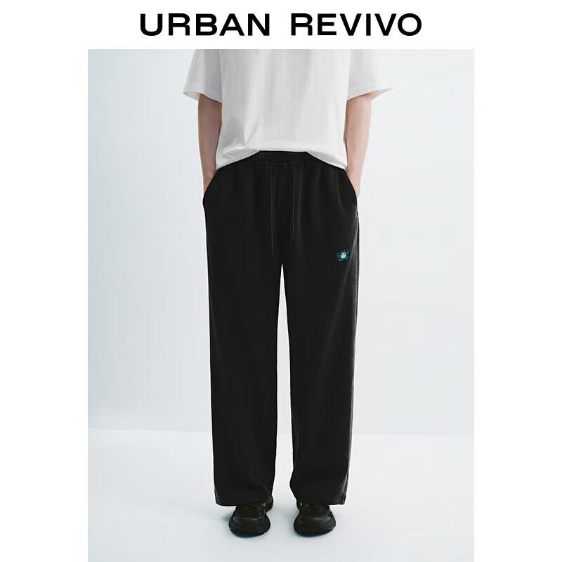 

UR Men s 2025 Autumn Loose Fit Wide-Leg Pants with Elastic Drawstring Waist 32