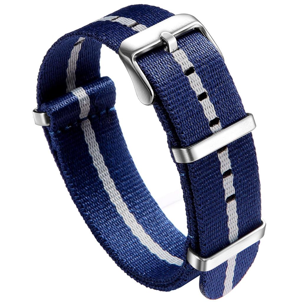 Timeless Twill Nylon Multi-color Strap - Waterproof, Lightweight & Durable 20mm/22mm Universal Fit