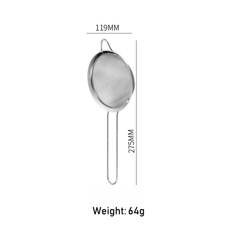 1 Pcs Quality Fine Mesh Stainless Steel Strainers with Resting Ear Design And Handle for Kitchen Rice Juice Soy Milk Hot Pot
