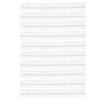 10 Pcs Loose Leaf Binding Spine 30 Holes 22mm Inner Diameter Wear Resistant Plastic Binding Rings White