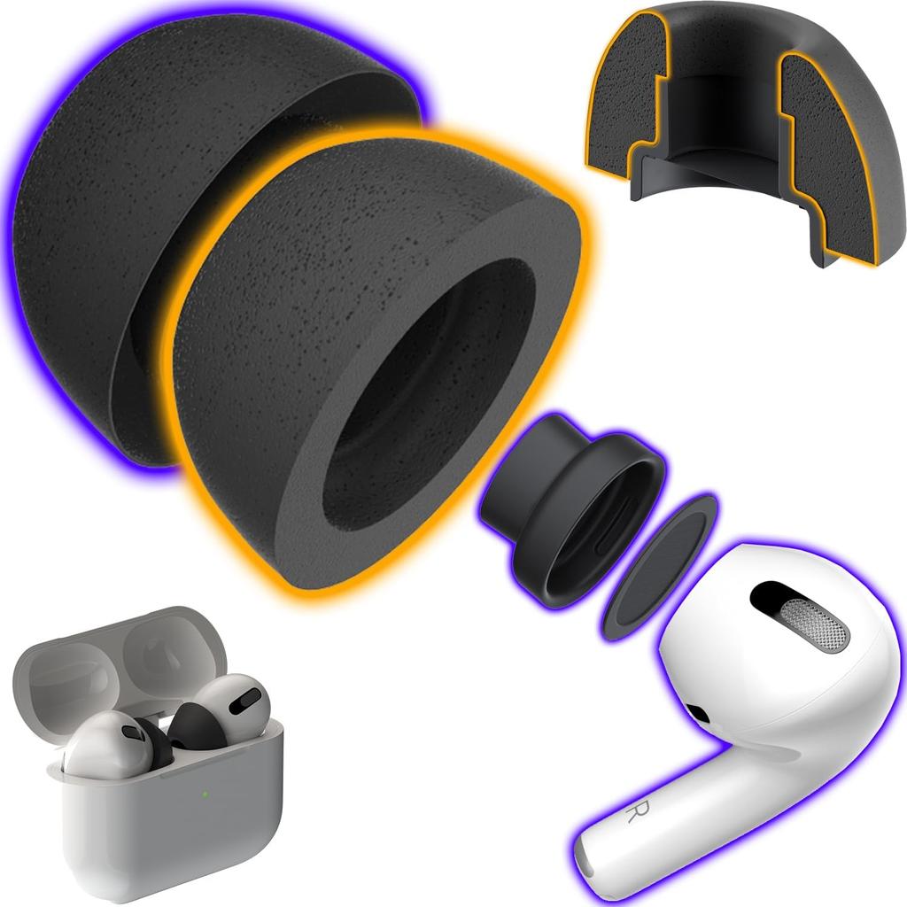 1/2/3 Paare Weiche Memory-Schaumstoff-Ohrstöpsel für Airpods Pro 3. Gen Schutzhülle für Ohrhörer Ohrpolster Ohrstöpsel Kappe Für Apple Air Pods Pro3