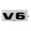 ABS Chrome Black Car Trunk Badge Letters Emblem Sticker For Mercedes-Benz W204 C280 ML SLK 320 Viano Vito V6 Auto Accessories
