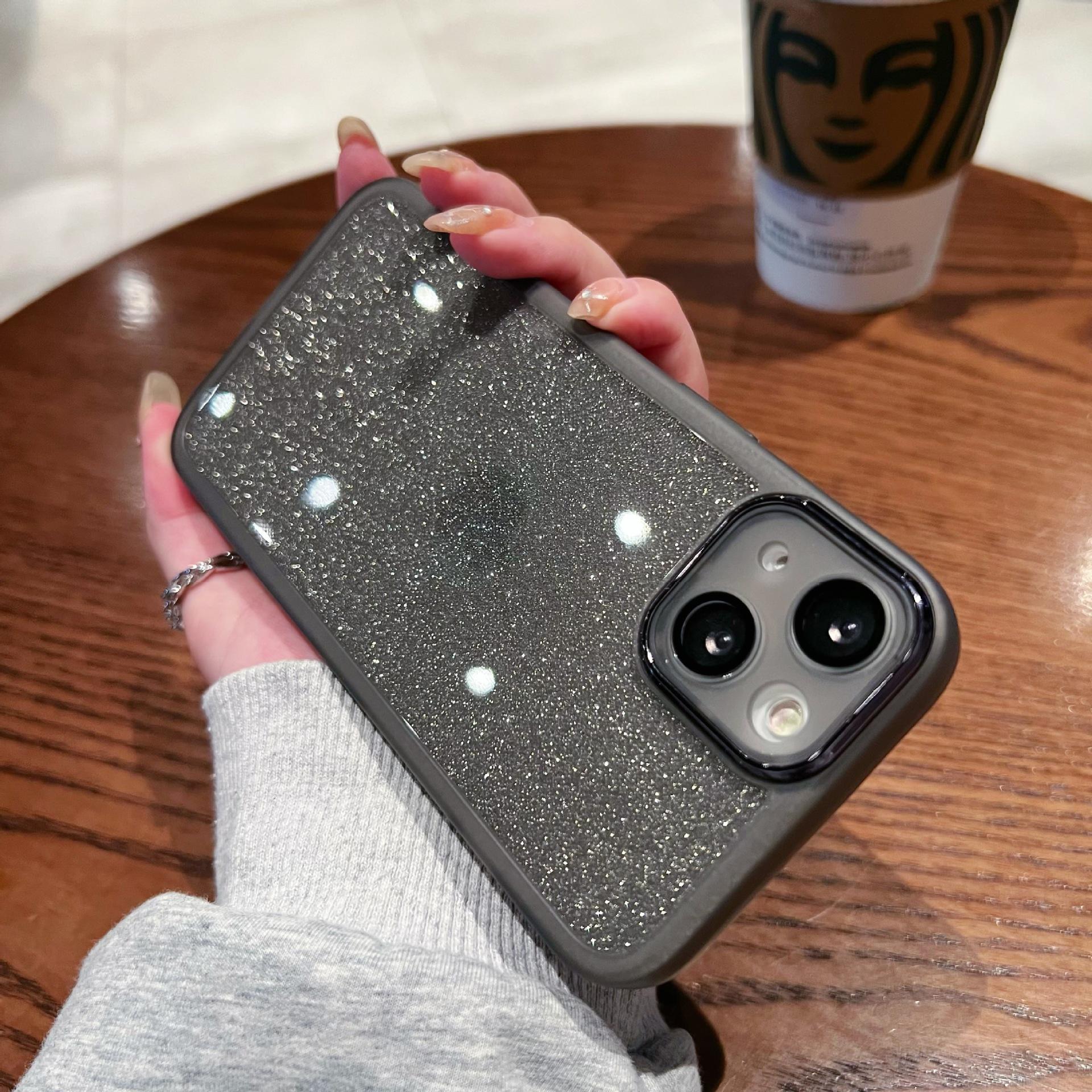 

Подходит для Apple 16 градиентный блестящий чехол для телефона ультратонкий iPhone 15 Promax защитный чехол 13/14 все включено линзы iPhoneSE 2020/SE 2022