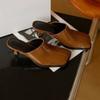 New 2026 All-match Baotou Semi-slippers Women's High-heeled Fashion Outward Wear Square-toed Stiletto Shoes