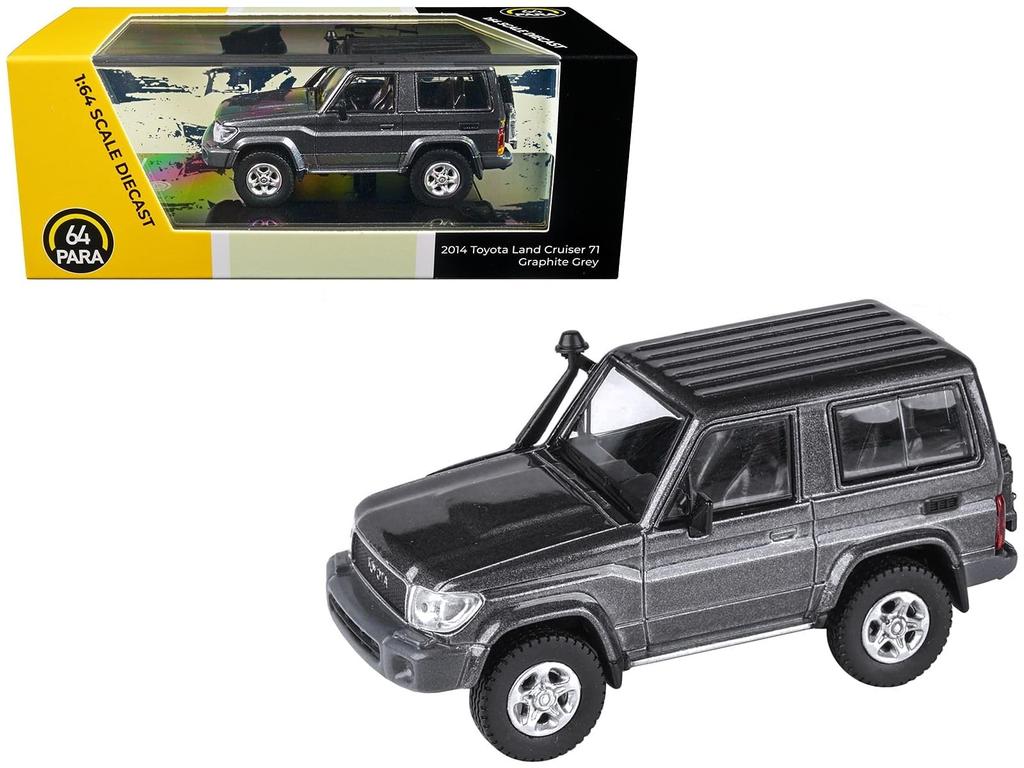 JADI Toyota Land Cruiser 71 14 SWB Graphite Gray LHD 1/64 scale model PA55562
