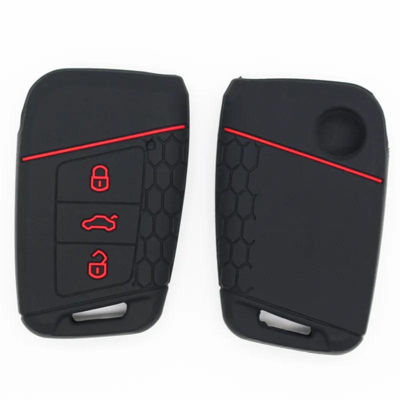 For Volkswagen Golf 7 Silicone Car Key Cover Factory Direct Large Volume  Protective Case
