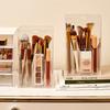 Clear Cosmetic Brush Storage Box, Makeup Brush Holder with Lid, Large-Capacity Design for Organize the Vanity Desk