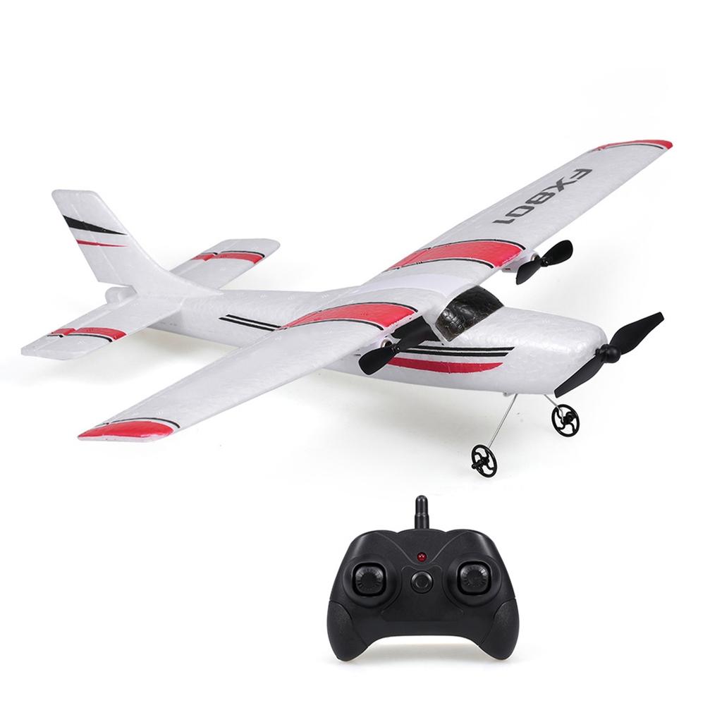 FX801 Flugzeug 2,4 GHz 2CH RC Flugzeug Flugzeug Outdoor Flugspielzeug für Kinder Jungen mit 3 Batterien