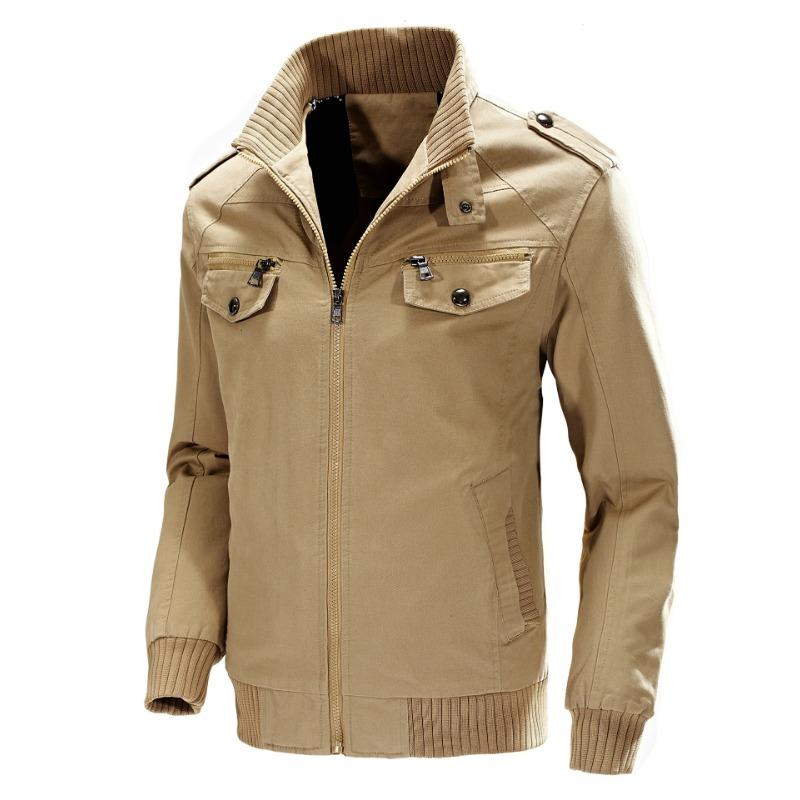 New Autumn and Winter Men's Jackets, Military Workwear Casual Jackets, Large Size Men's Cotton Jackets