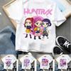 Haine Copii Kpop Demon Hunters Tricou cu Mânecă Scurtă Tricou Kpop Demon Hunters pentru Băieți Fete