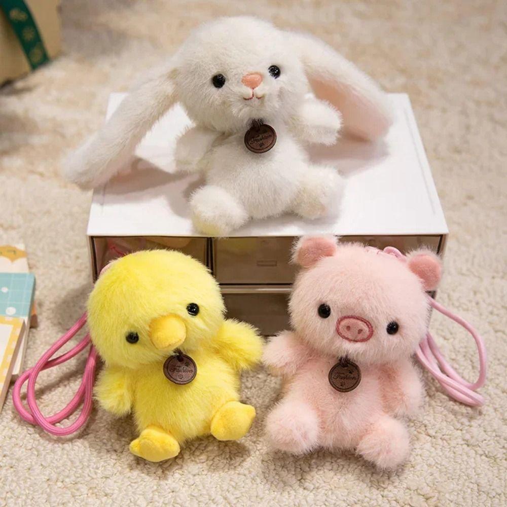 Stuffed Animal Animal Plush Pendants Elephant Dinosaur Stuffed Capybara Doll  Kids Toy