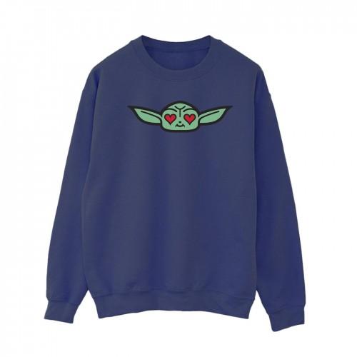 Star Wars Womens/Ladies The Mandalorian Grogu Heart Eyes Sweatshirt