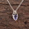 Iolite Gemstone Sterling Silver Daughter Gift Trendy Engagement Pendant Jewelry PP-56-14