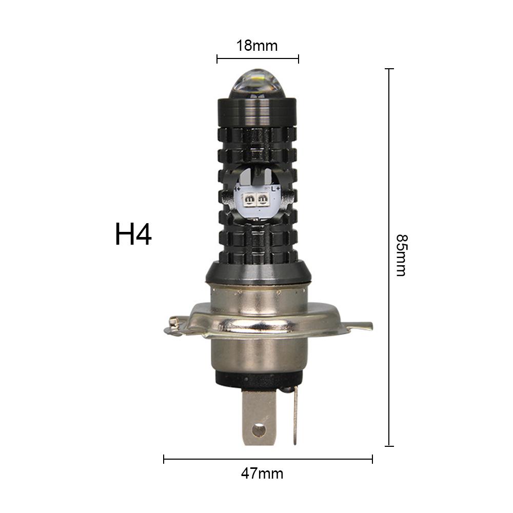 Фара для мотоцикла LED H4 Hi/Low P15D Белый Желтый Двухцветный Фара Проектор Линза Лампа Мотор Фары Дневного Света DRL Передняя Лампа H4