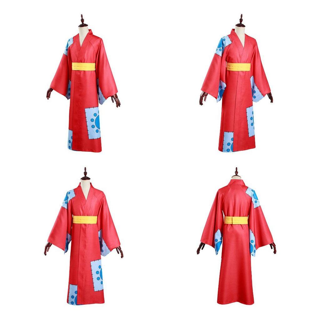 One Piece Wano Country Cosplay Costume For Monkey D Luffy Fans