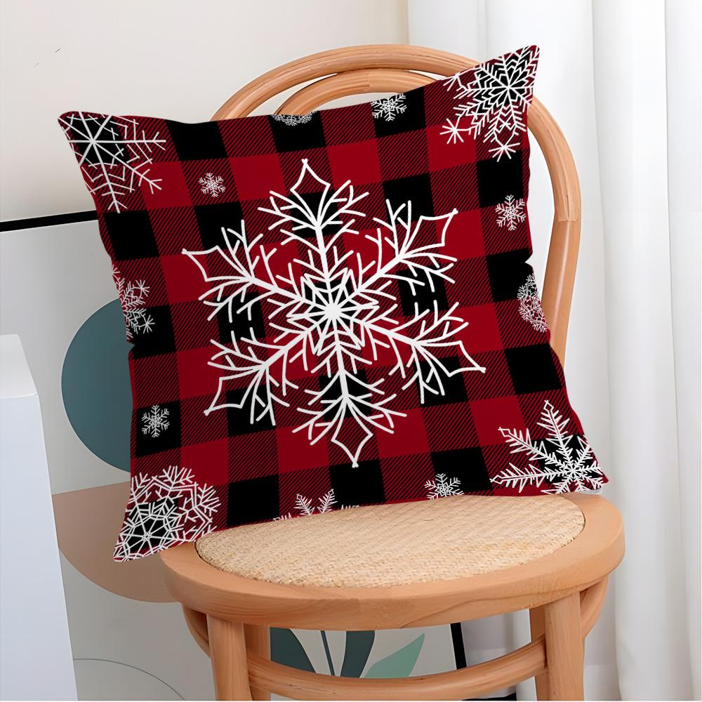 Nou Crăciun Acasă Imprimeu Decorativ Pernă Husă de Pernă Sofă Dormitor Living Husă de Pernă
