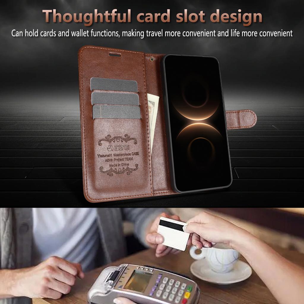 EUCAGR Luxury Business Wallet Magnetic Soft TPU PU Leather Phone Case For vivo Y600 Pro Holder Cover For vivo Y600Pro
