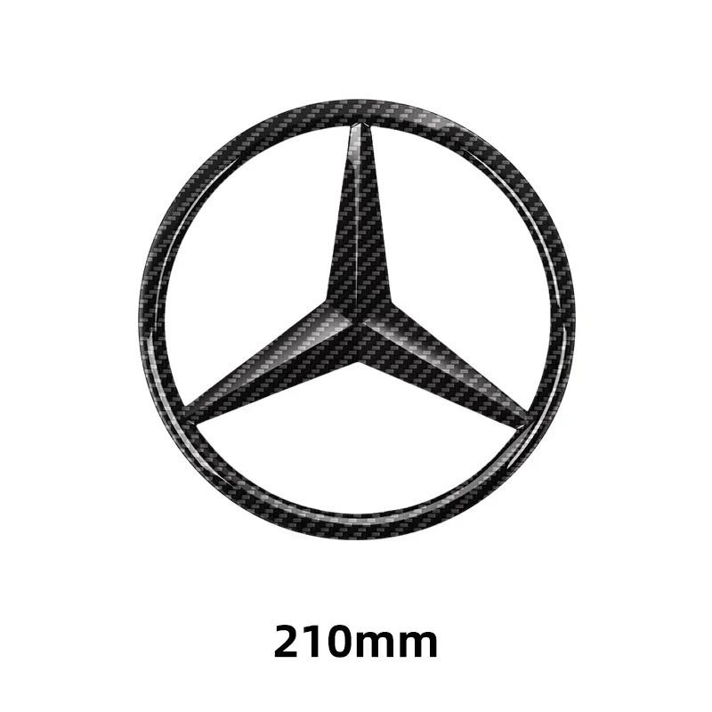 1pc 188mm 210mm ABS Car Front Grille Badge Decal Cover Emblem For Mercedes Benz A/B/C/E/S Class GLA CLA GLE GLK CLK CLS GLS GLC YS7
