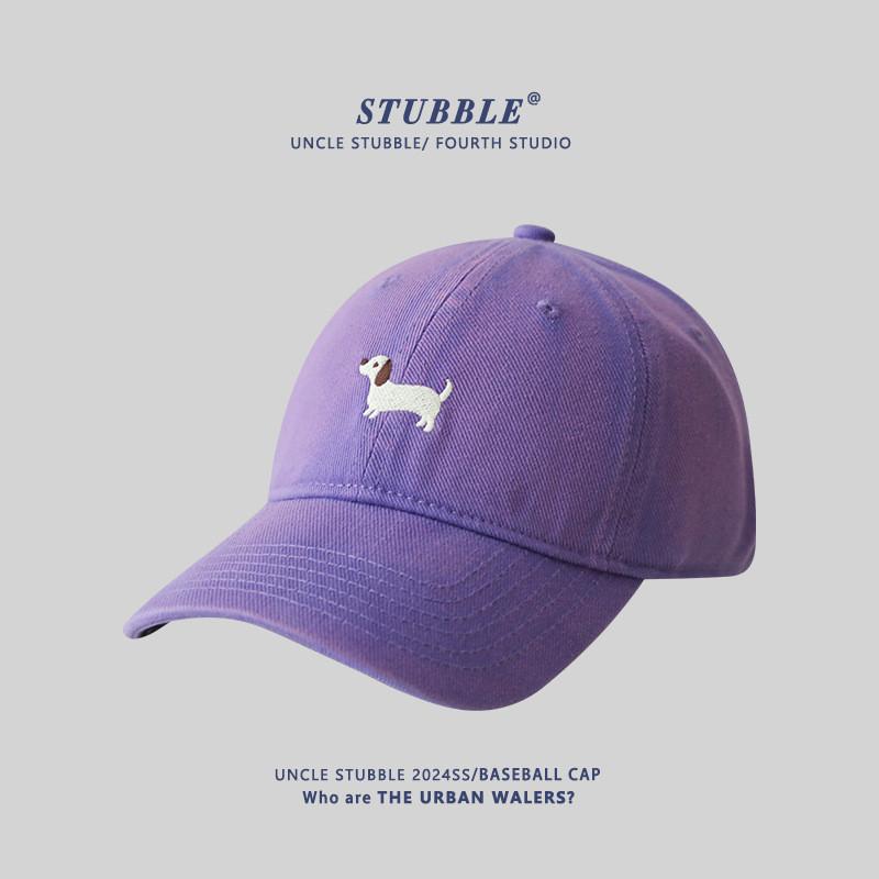 Original Design Corgi Embroidered Baseball Cap With Wide Brim For Sun Protection And Breathability