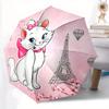1pc Marie Cat Automatic 3-Fold Umbrella Design, Cute Cartoon Pattern, Portable Outdoor Umbrella, Perfect, Holiday Gift for Disney fans.J063
