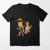 GNR Beavis ButtHead umorismo Slash grafica cotone unisex T-shirt 2026 Estate Nuova larga Y2k hiphop uomo morbida Manica Corta T-shirt