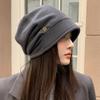 Autumn and Winter Hat Women's Fashion Retro Cold Hat Headband Hat Versatile Warm Pile Hat