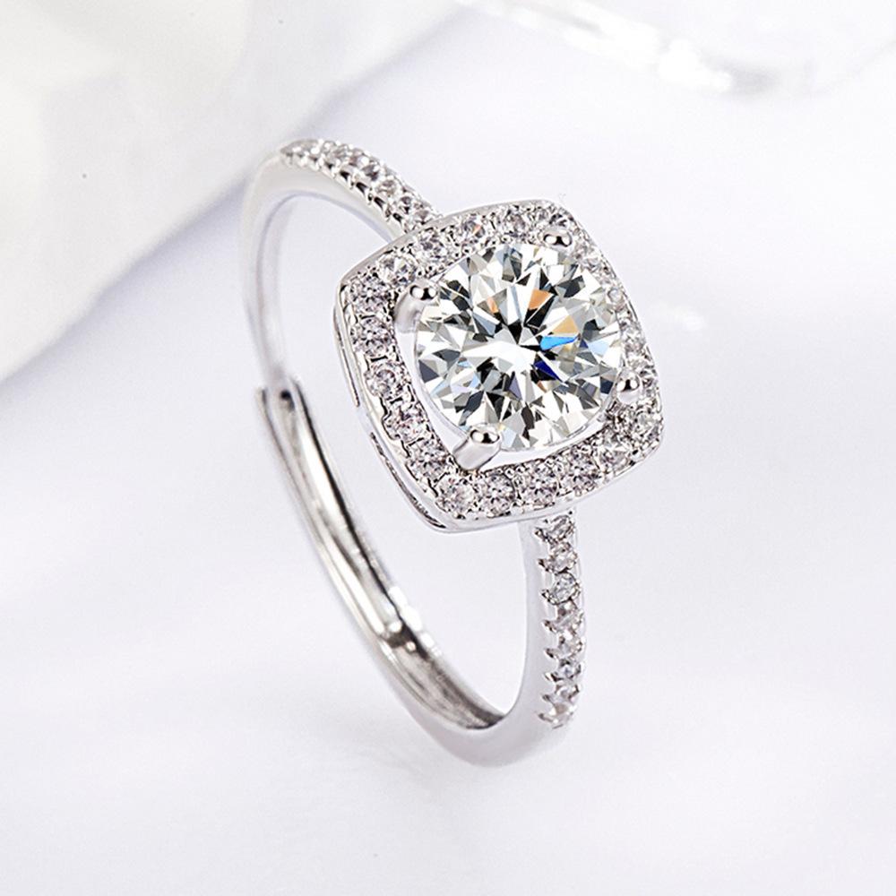 

Trendy Statement Ring with Unique Design and Embedded Details Adjustable