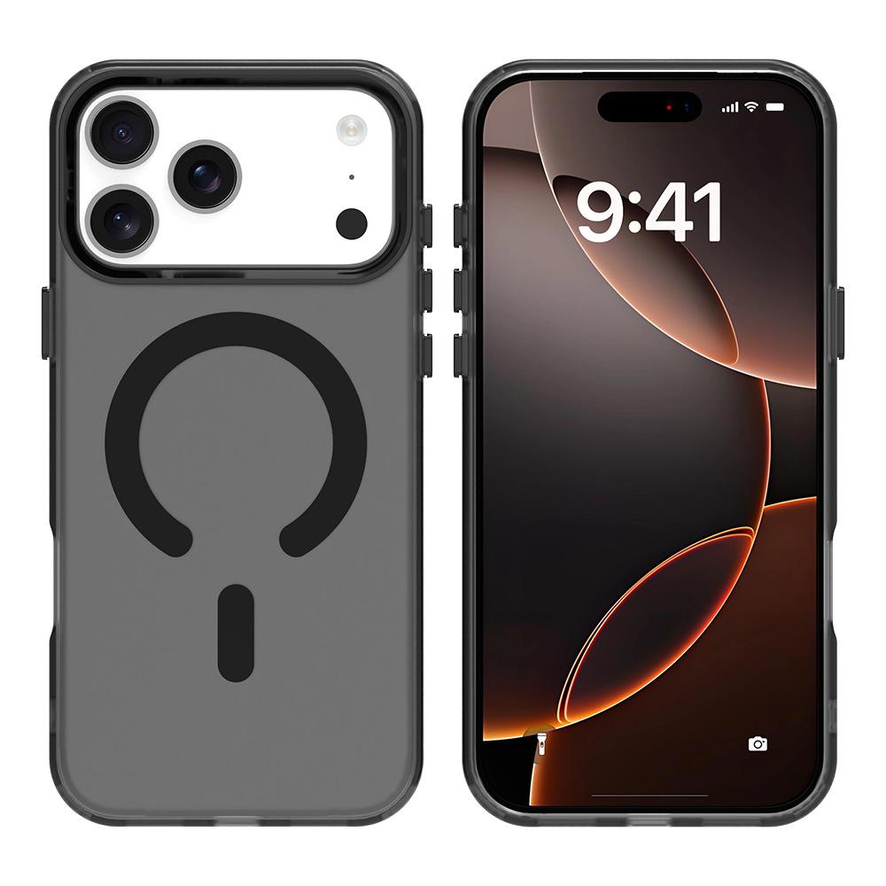 Candy magnetic suction matte transparent color suitable for iPhone17Promax mobile phone case Apple 17Air anti-drop protective case