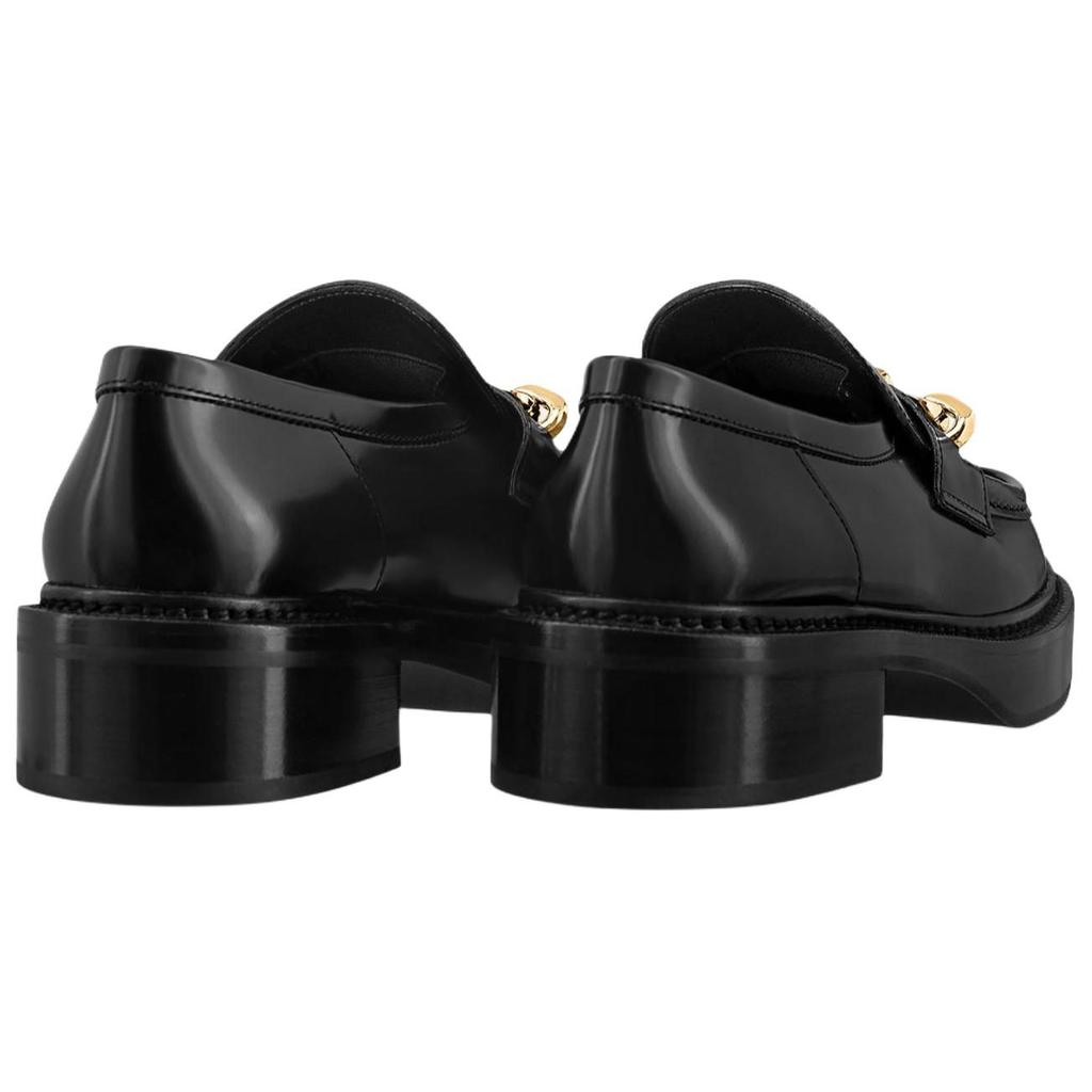 Louis Vuitton Academy Comfortable Round Toe Loafers Women's Black 1AB1CM