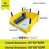 Angled Entry Heavy-Duty Plastic Storage and Organizer Box for Components and Hardware