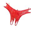 Unisex Lace Open Crotch Erotic Thong - See-through, Low-rise Underwear
