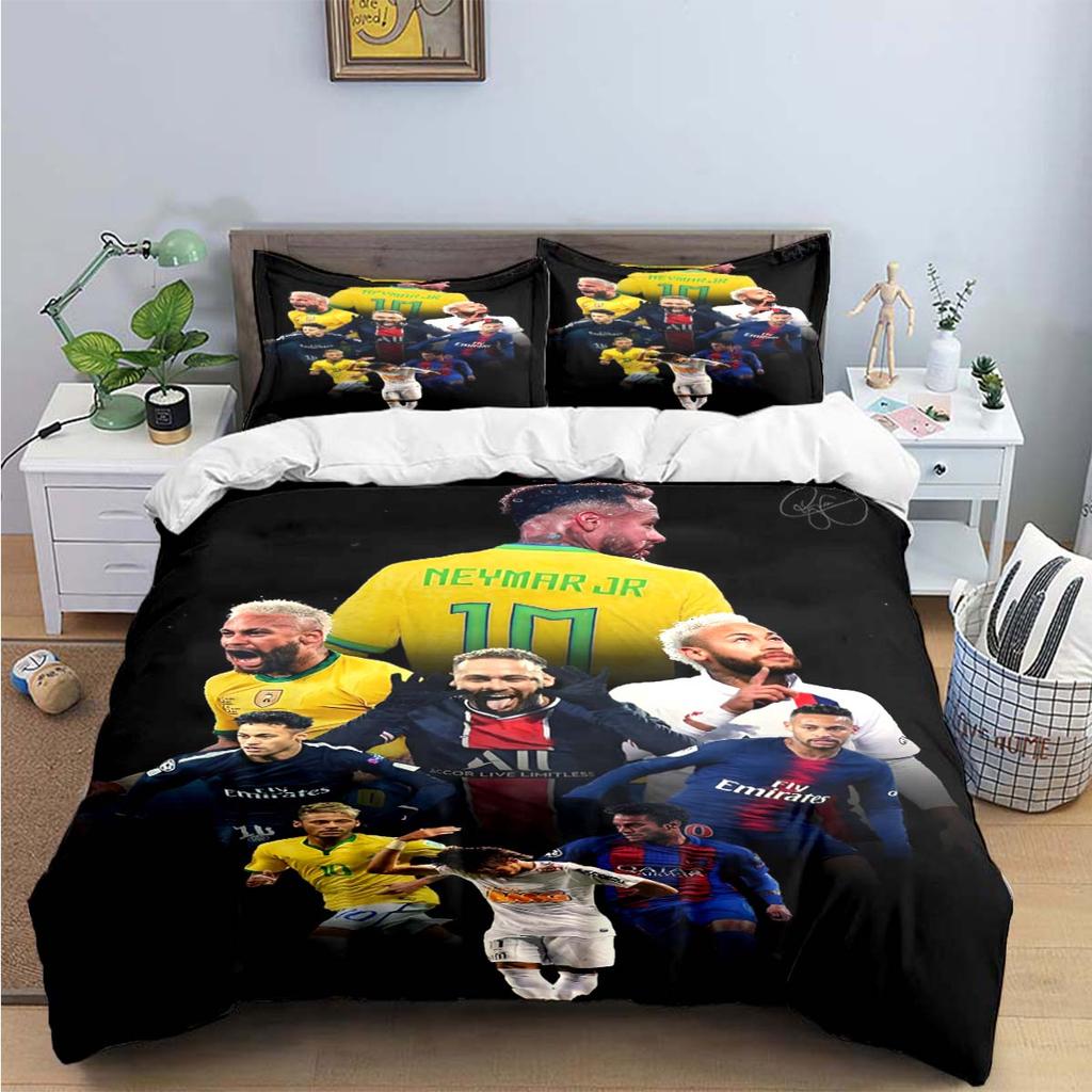 No Star Fashion Football 10 Nneymar Print Bedding Sets Bed Supplies Set Duvet Cover Bed Comforter Set Bedding Set Luxury Gift