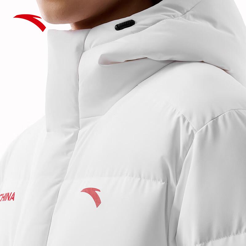Anta Men's Four-Proof Tech Long Hooded Down Jacket