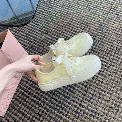 Women Outdoor Thick Sole Walking Sneakers Cross-tied Comfort Casual Walking Flats Shoes Woman High Quality Sport Female Trainers
