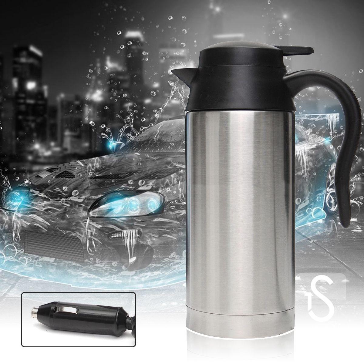 

Новый электрический автомобильный чайник из нержавеющей стали емкостью 750 мл, автомобильная дорожная бутылка для воды с подогревом