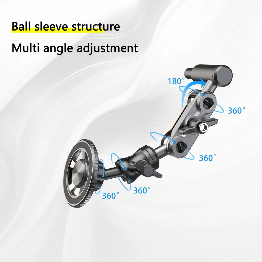 A036 Magnetic Phone Holder for Land Cruiser/Tank 300/500/Prado A-Pillar Aluminum Alloy Vehicle Phone Bracket