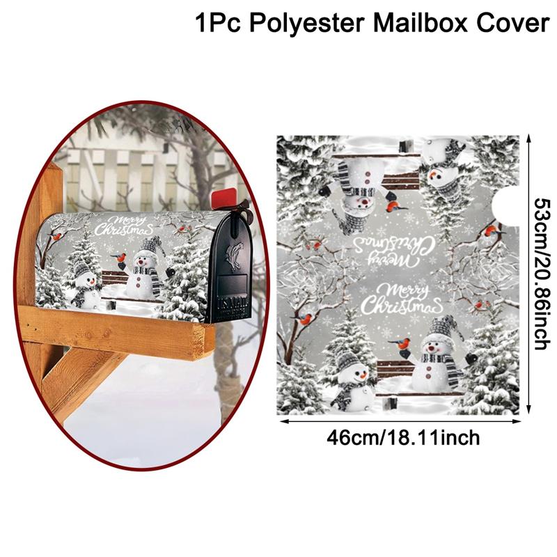 

Рождественский Почтовый Ящик Зимняя Страна Чудес Снеговик Обложка для Почтового Ящика Рождественские Украшения для Дома 2026 Рождественские Подарки Новый Год 2026