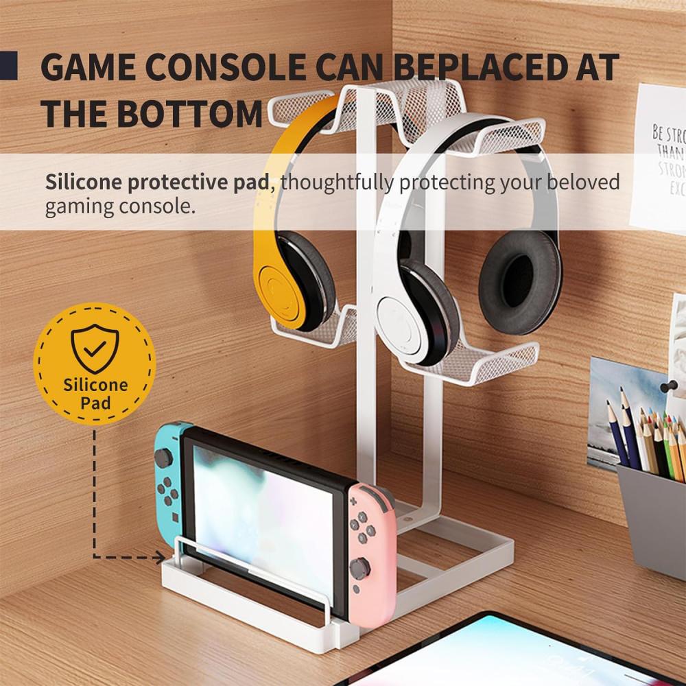 Držák ovladače 2 vrstvy na stůl, držák na sluchátka, stojan na herní ovladač, stojan na ovladač Herní příslušenství