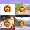 Cute Acrylic Halloween Pumpkin Doll Car Hanging Pendant Rearview Mirror Decor Gift